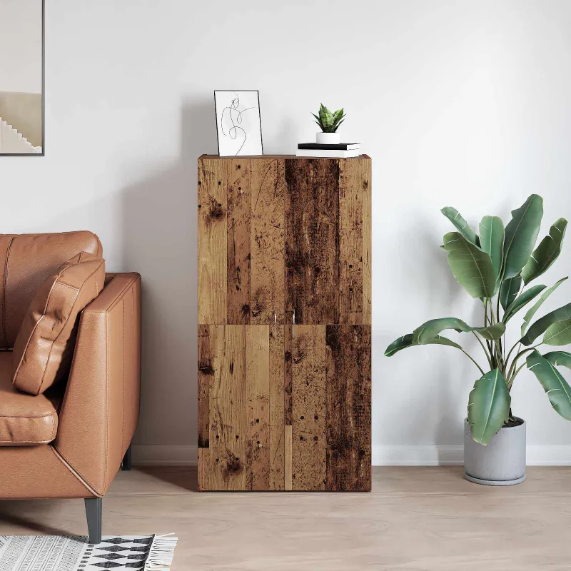 Ofiso spinta Juodas ąžuolas 60 x 32 x 115 cm Apdirbta mediena