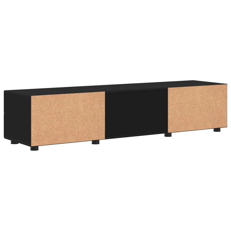 Medinė spinta Juoda 150 x 39 x 30 cm Apdirbta mediena
