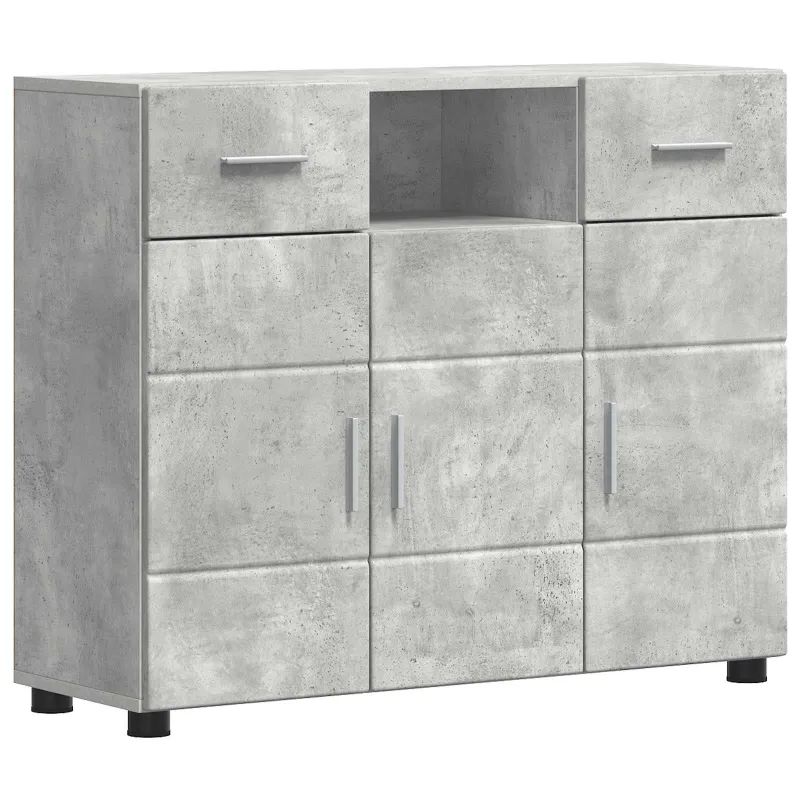 Medinė spinta Betono pilka 88,5 x 30,5 x 73 cm Apdirbta mediena