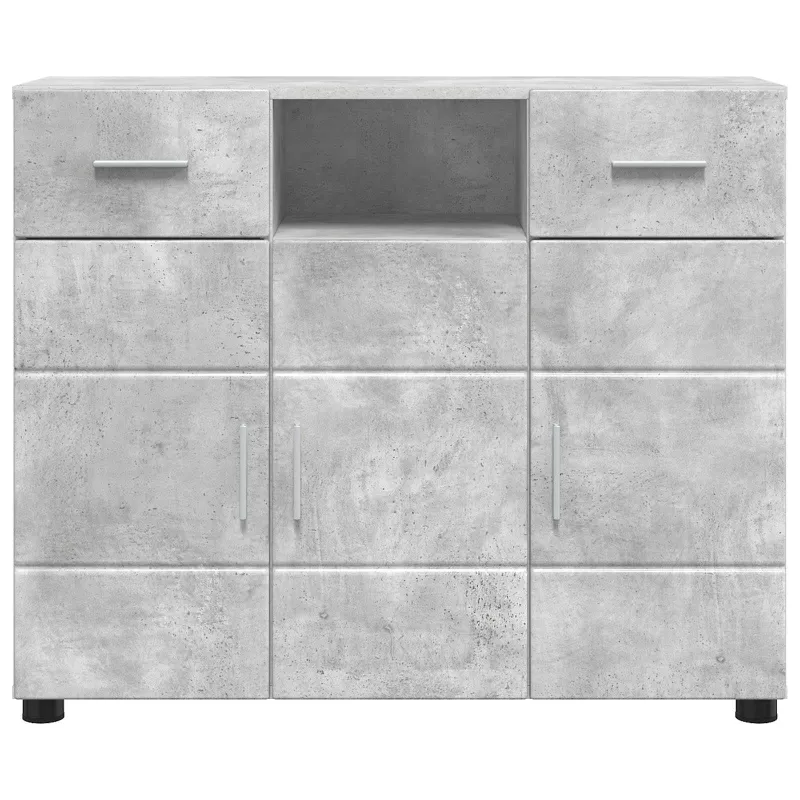Medinė spinta Betono pilka 88,5 x 30,5 x 73 cm Apdirbta mediena