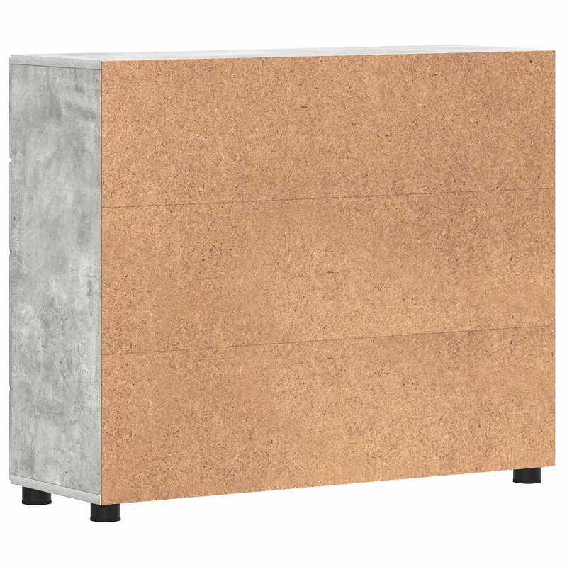 Medinė spinta Betono pilka 88,5 x 30,5 x 73 cm Apdirbta mediena