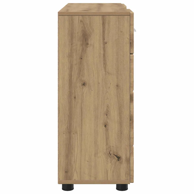 Medinė spinta su stalčių Amatininkų ąžuolas 88,5 x 30,5 x 73 cm