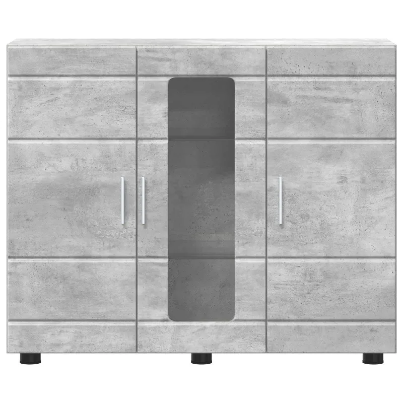 Medinė spinta Betono pilka 88,5 x 30,5 x 73 cm Apdirbta mediena