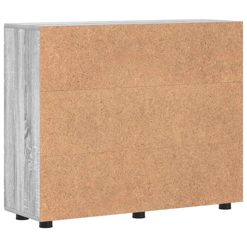 Medinė spinta su saugykla Pilkas Sonoma 88,5 x 30,5 x 73 cm