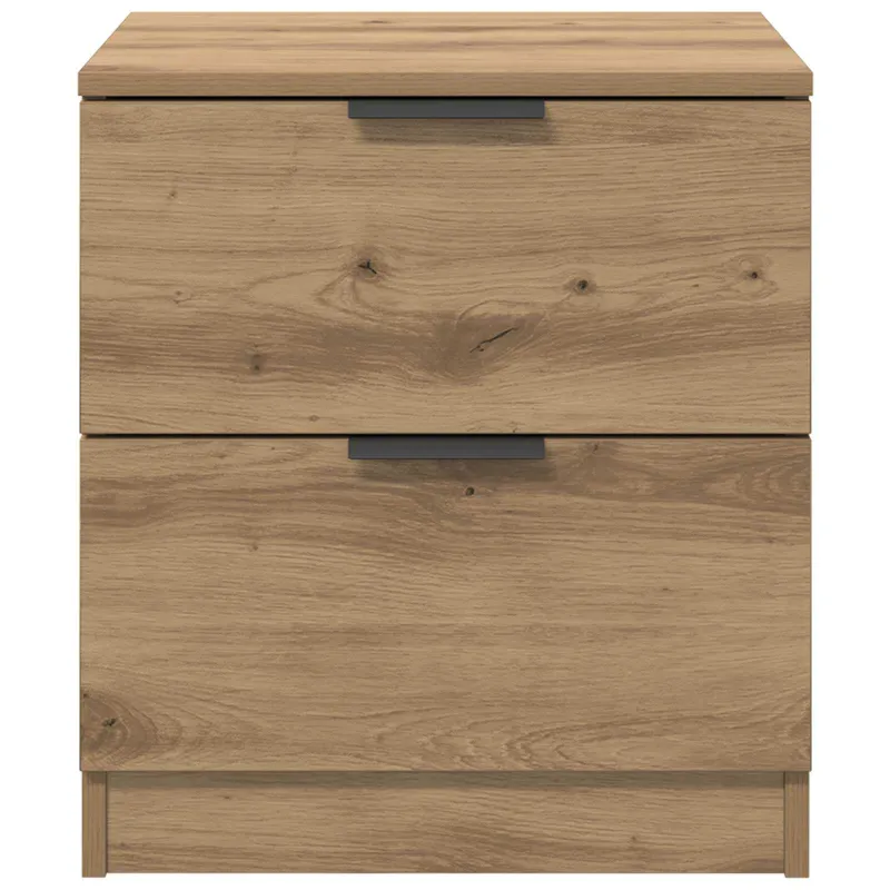 Šalia lovos spintelė 2 pcs Amatininkų ąžuolas 45 x 39 x 50 cm