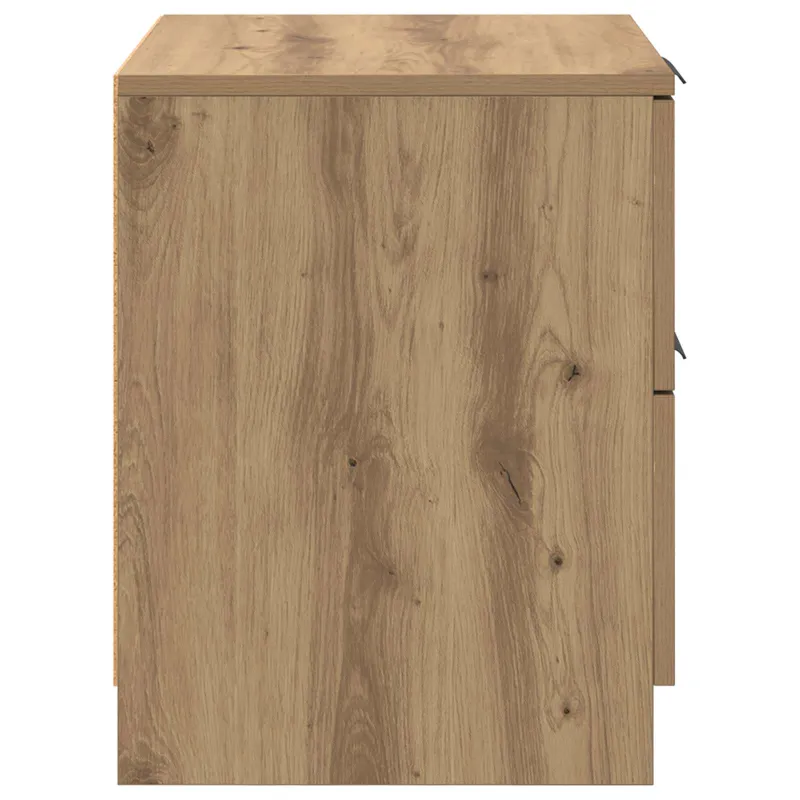 Šalia lovos spintelė 2 pcs Amatininkų ąžuolas 45 x 39 x 50 cm