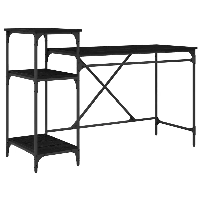 Stalas Juodas ąžuolas 135 x 50 x 90 cm Apdirbta mediena