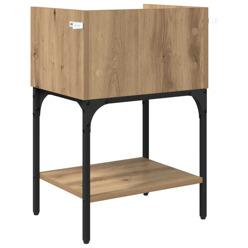 Naktinis staliukas 2 pcs Amatininkų ąžuolas 40 x 29 x 60 cm