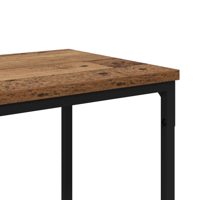 Konsolinis stalas su lentyna Senovinis medis 160 x 30 x 75 cm