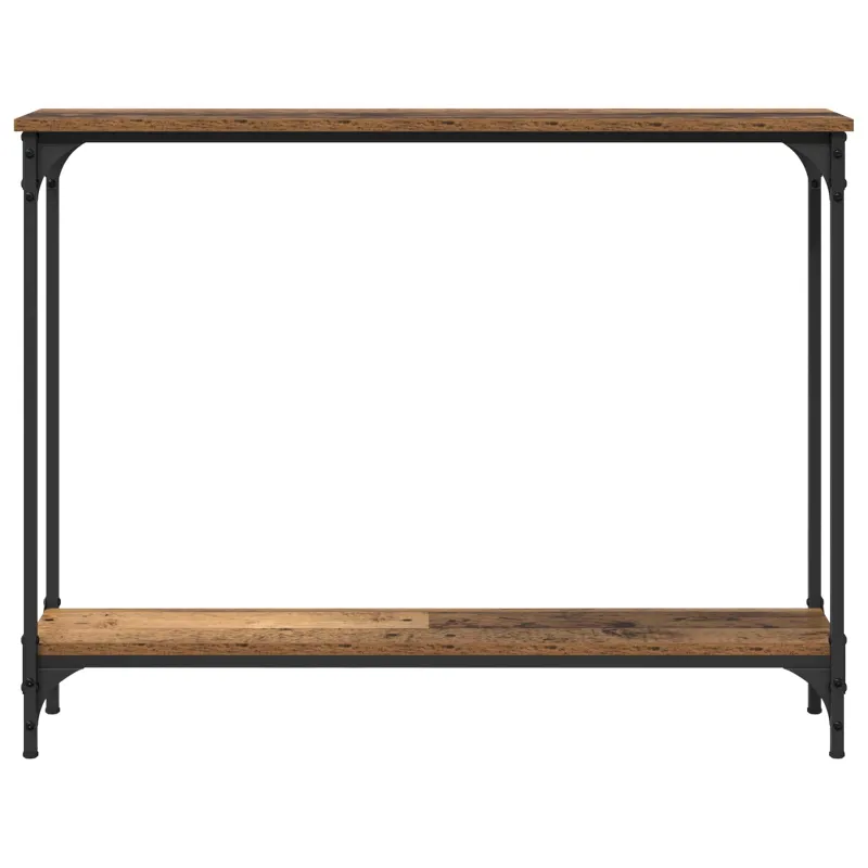 Konsolinis stalas su lentyna Senovinis medis 100 x 22,5 x 75 cm