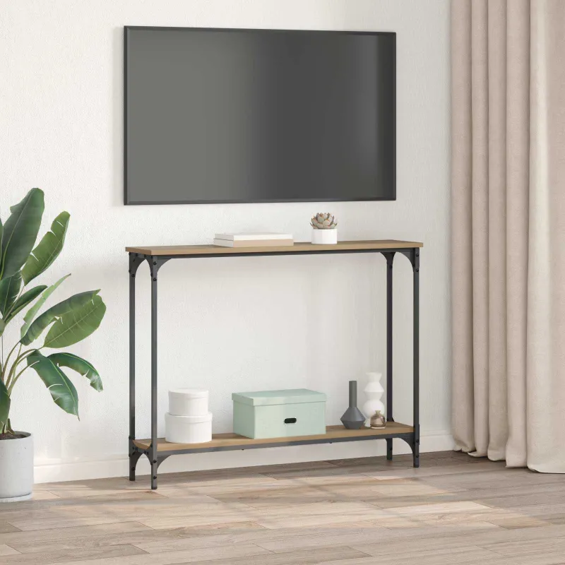 Konsolinis stalas Amatininkų ąžuolas 100 x 22,5 x 75 cm