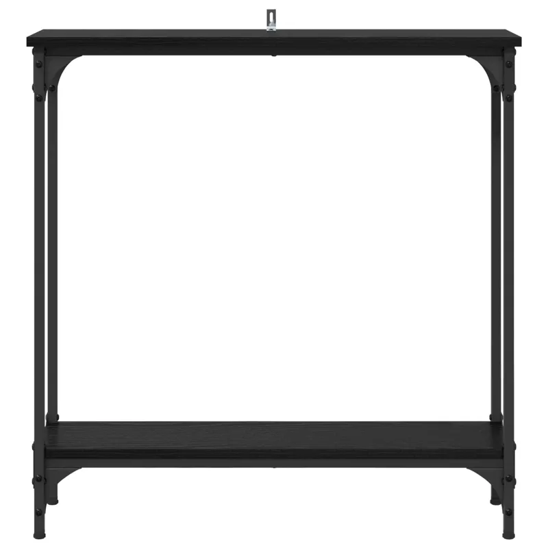 Konsolinis stalas su lentyna Juodas ąžuolas 75 x 22,5 x 75 cm