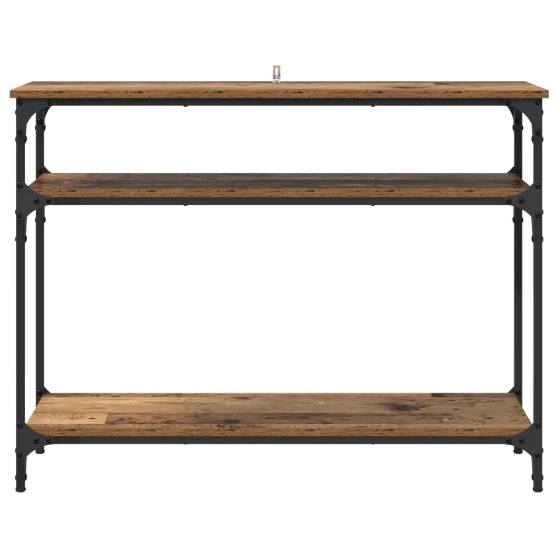 Konsolinis stalas su lentyna Senovinis medis 100 x 29 x 75 cm
