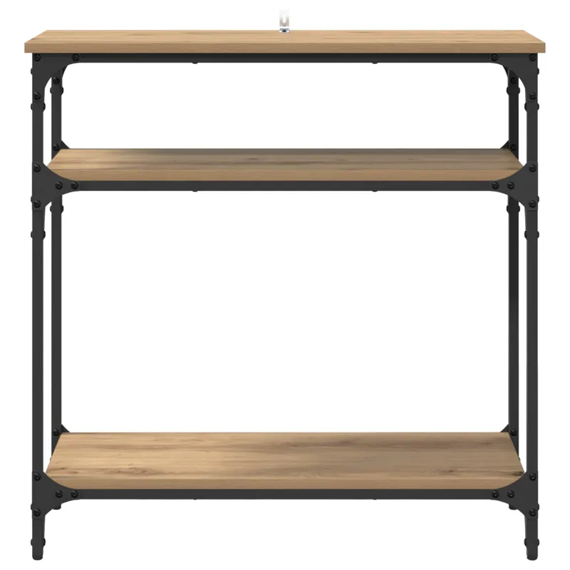 Konsolinis stalas su lentyna Amatininkų ąžuolas 75 x 29 x 75 cm