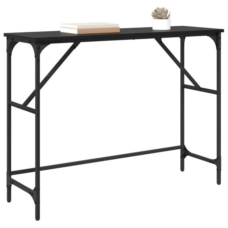 Konsolinis stalas Juodas ąžuolas 100 x 32 x 75 cm
