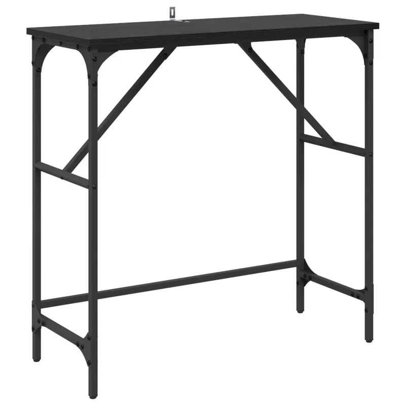 Konsolinis stalas Juodas ąžuolas 75 x 32 x 75 cm