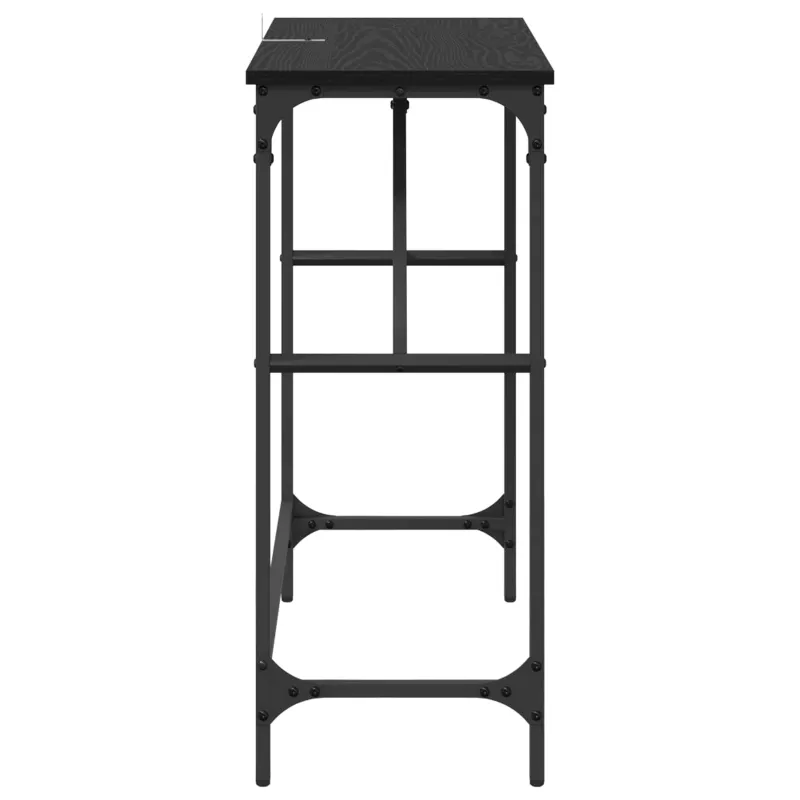 Konsolinis stalas Juodas ąžuolas 75 x 32 x 75 cm