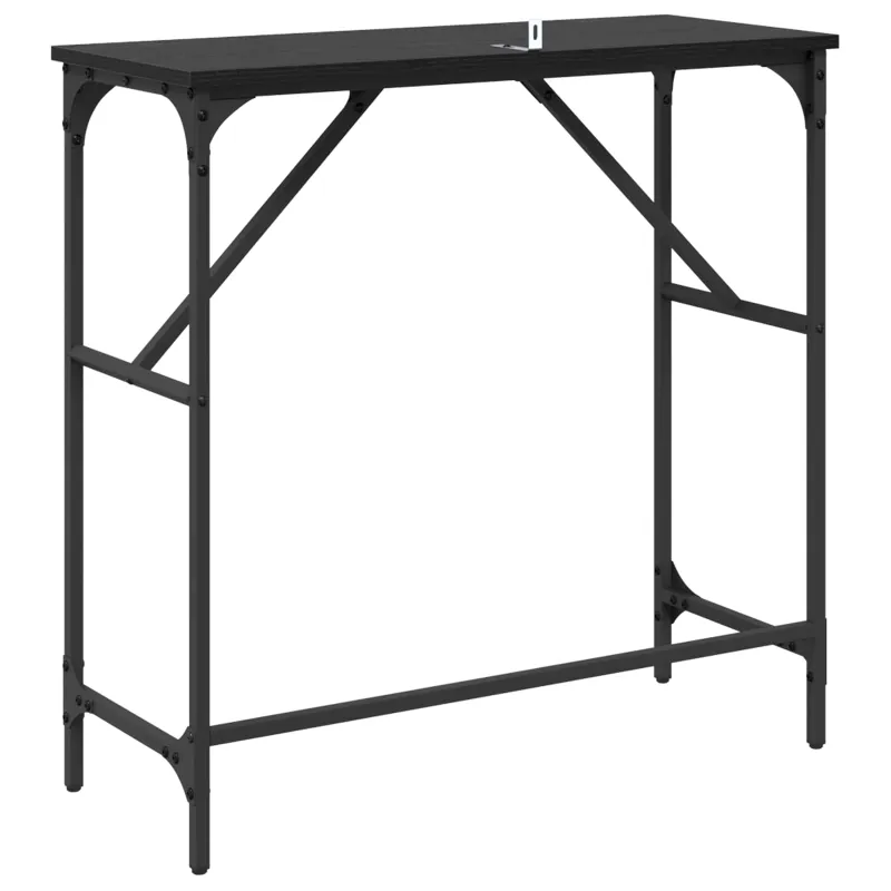 Konsolinis stalas Juodas ąžuolas 75 x 32 x 75 cm