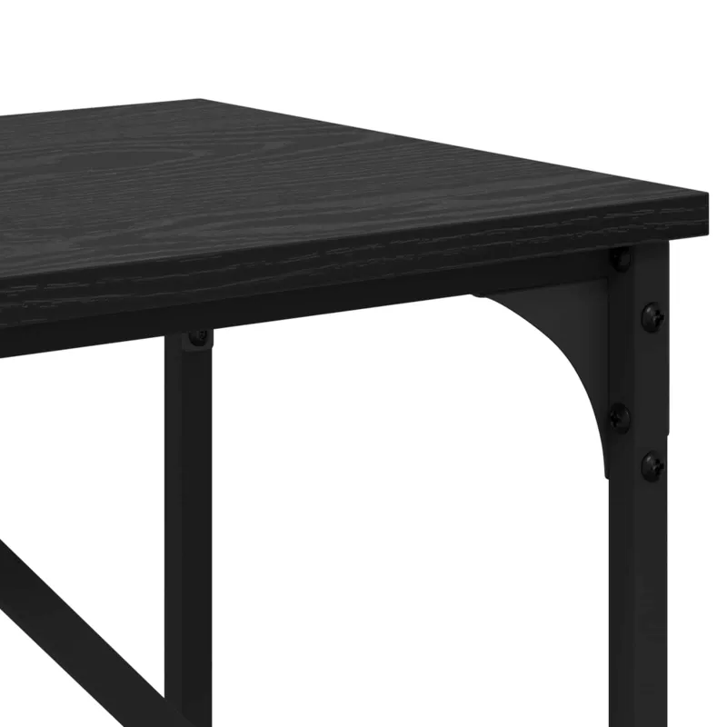 Konsolinis stalas Juodas ąžuolas 75 x 32 x 75 cm