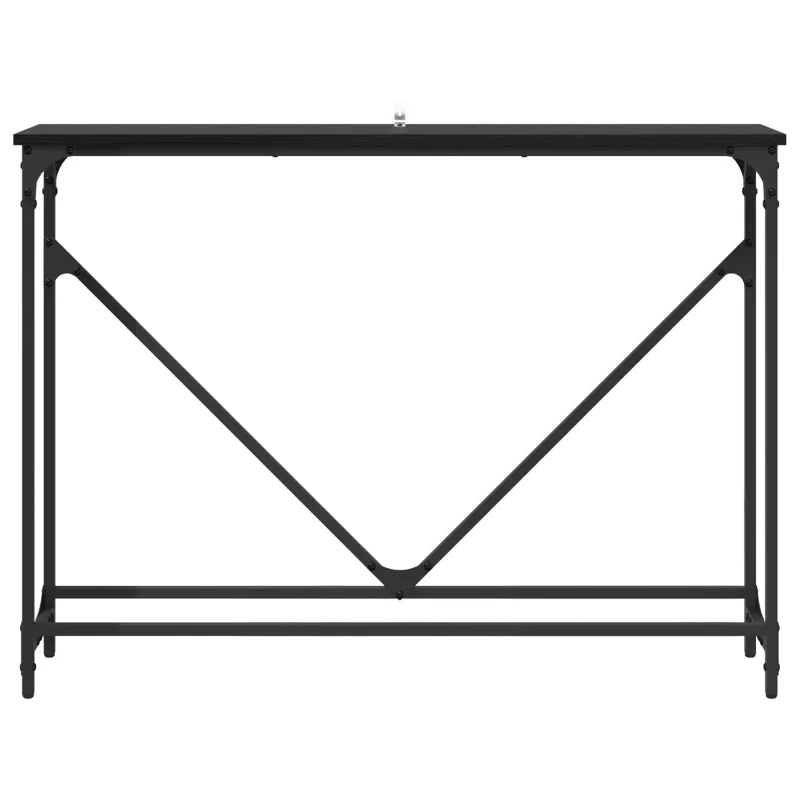 Konsolinis stalas Juodas ąžuolas 102 x 23 x 75 cm