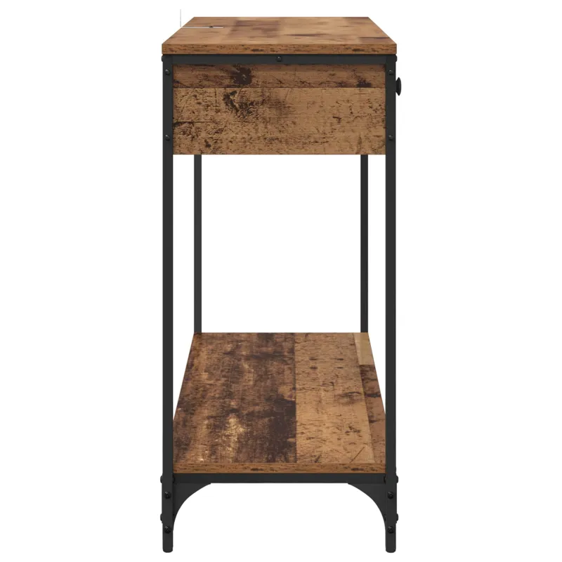 Konsolinis stalas su stalčių Senovinis medis 100 x 34,5 x 75 cm