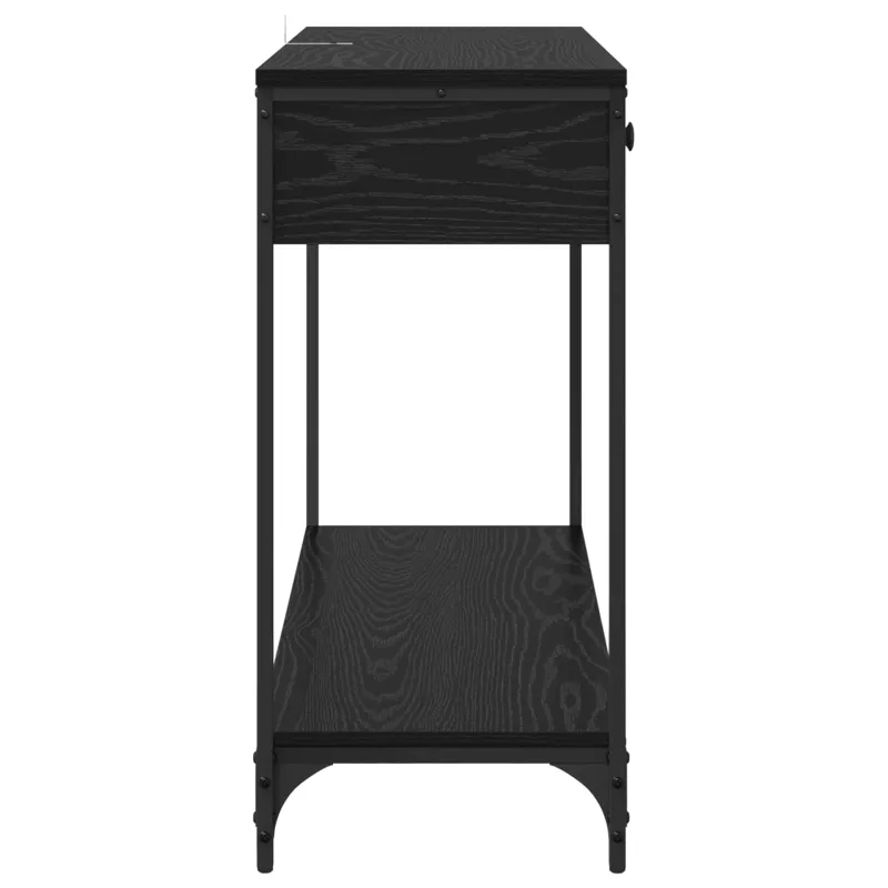 Konsolinis stalas su stalčių Juodas ąžuolas 100 x 34,5 x 75 cm