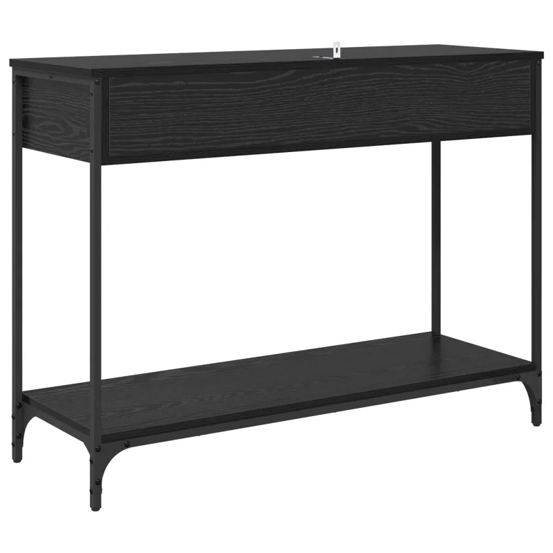 Konsolinis stalas su stalčių Juodas ąžuolas 100 x 34,5 x 75 cm