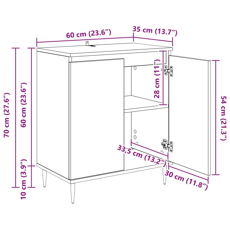 Kabalas Senovinis medis 60 x 35 x 70 cm Apdirbta mediena