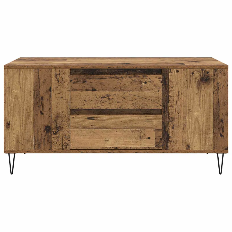Kavos staliukas su stalčių Senovinis medis 102 x 44,5 x 50 cm