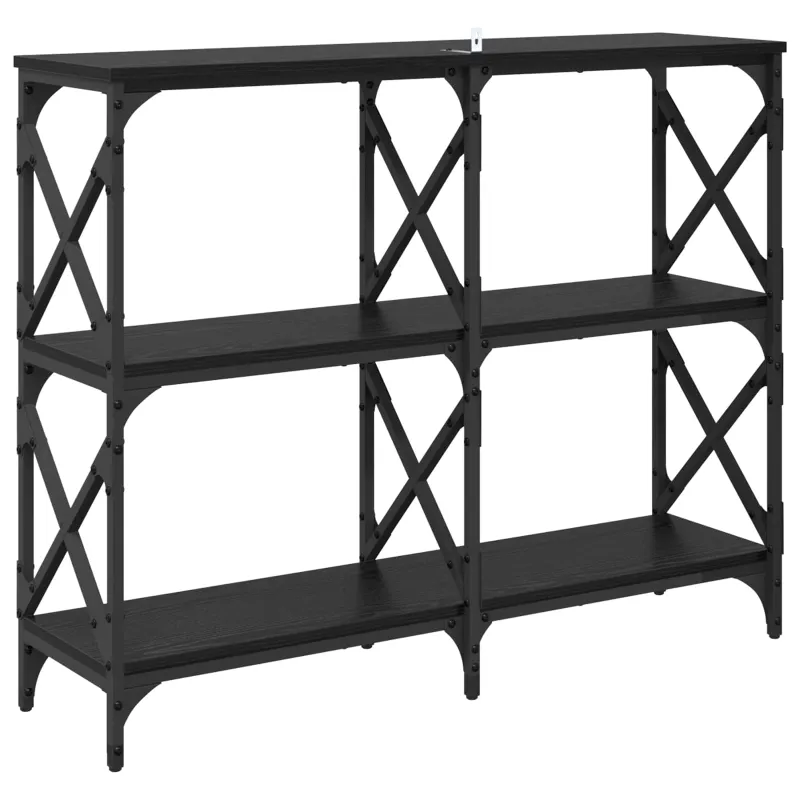 Konsolinis stalas Juodas ąžuolas 100 x 28 x 80,5 cm