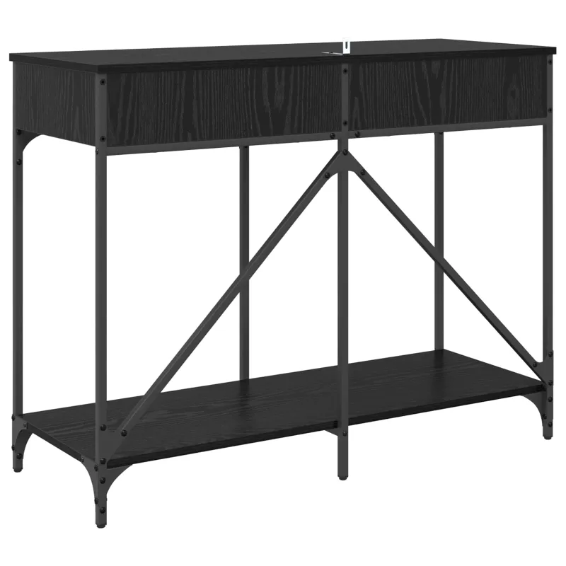 Konsolinis stalas su stalčių Juodas ąžuolas 100 x 39 x 78,5 cm