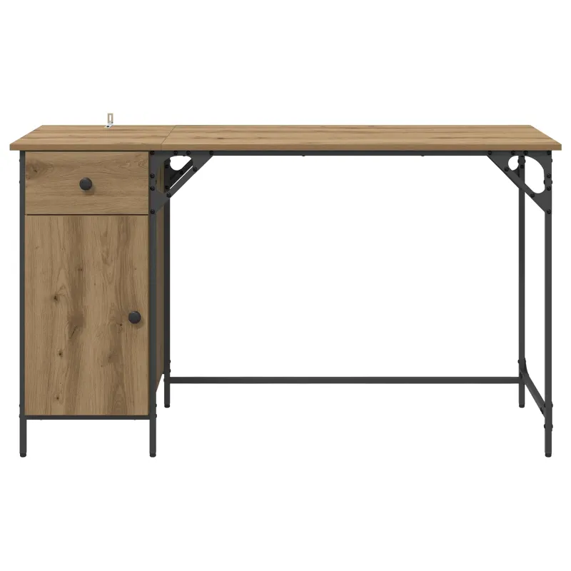 Kompiuterio stalas Amatininkų ąžuolas 131 x 48 x 75 cm