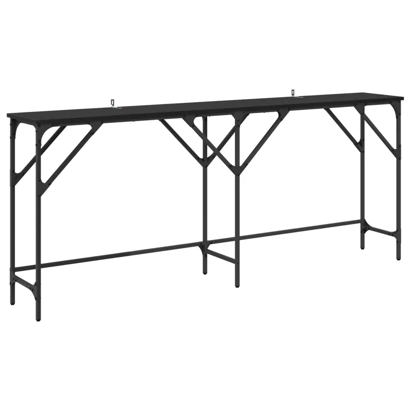 Konsolinis stalas Juodas ąžuolas 180 x 30 x 75 cm