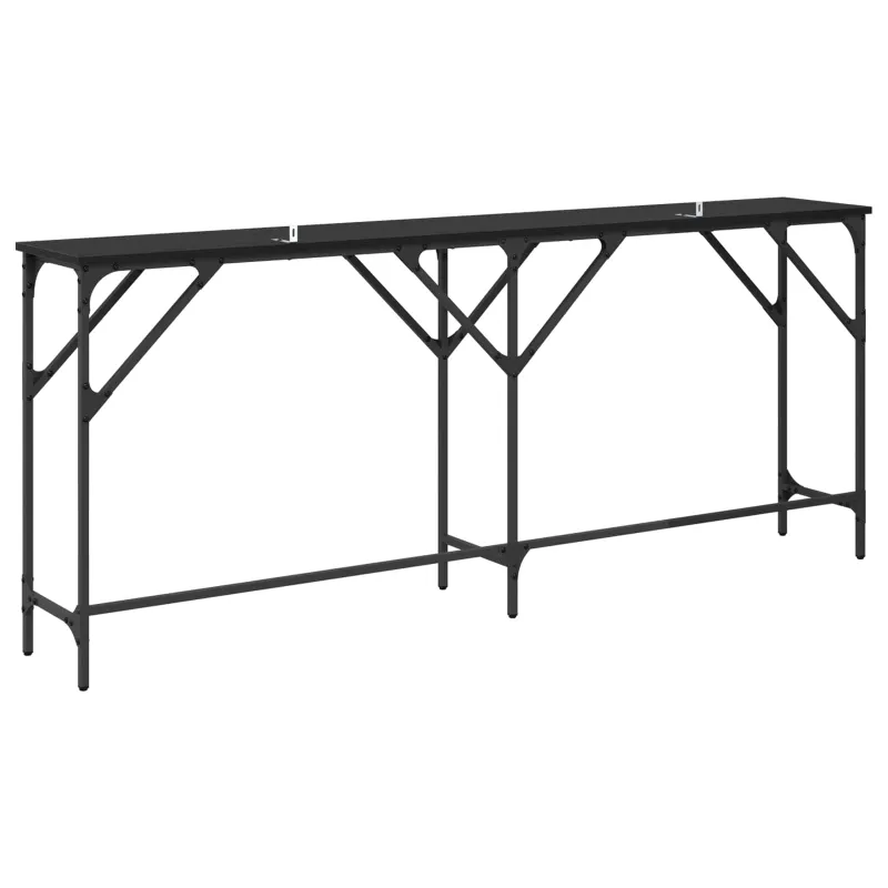 Konsolinis stalas Juodas ąžuolas 180 x 30 x 75 cm