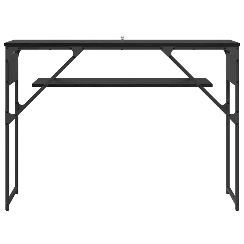 KonsolinisStaliukas Juodas ąžuolas 105x30x75cm Apdirbta mediena