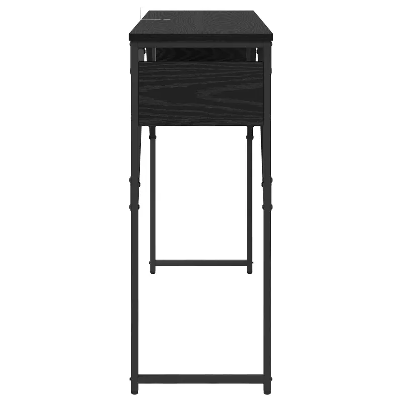 KonsolinisStaliukas Juodas ąžuolas 105x30x75cm Apdirbta mediena