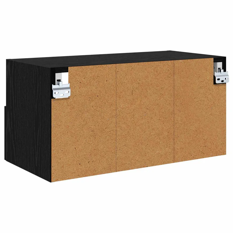 TV sieniniai spintelės 2 pcs Juodas ąžuolas 60 x 30 x 30 cm