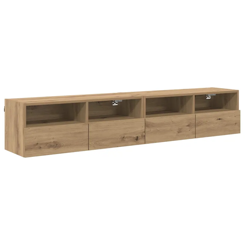 TV sieniniai spintelės 2 pcs Amatininkų ąžuolas 80 x 30 x 30 cm