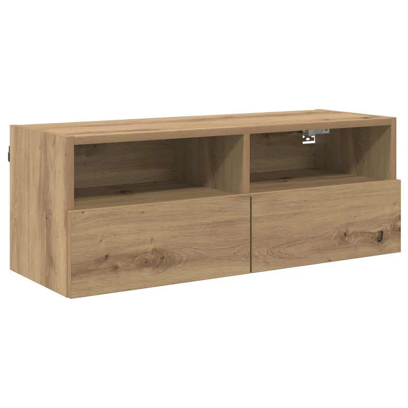 TV sieniniai spintelės 2 pcs Amatininkų ąžuolas 80 x 30 x 30 cm