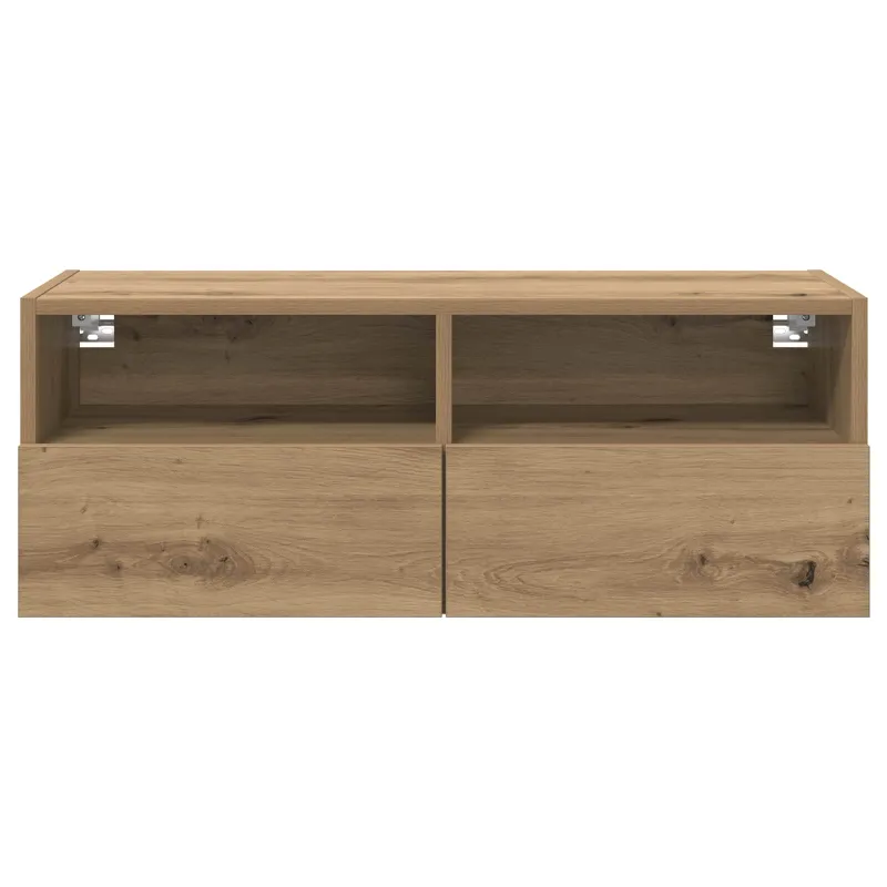 TV sieniniai spintelės 2 pcs Amatininkų ąžuolas 80 x 30 x 30 cm