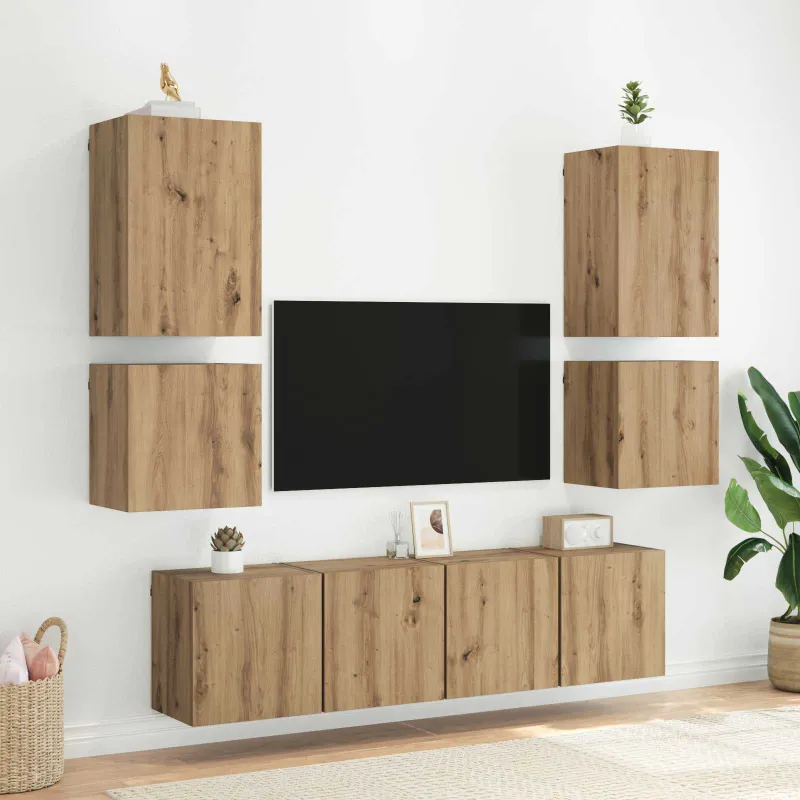 TV sieninė spintelė Amatininkų ąžuolas 40,5x30x40cm
