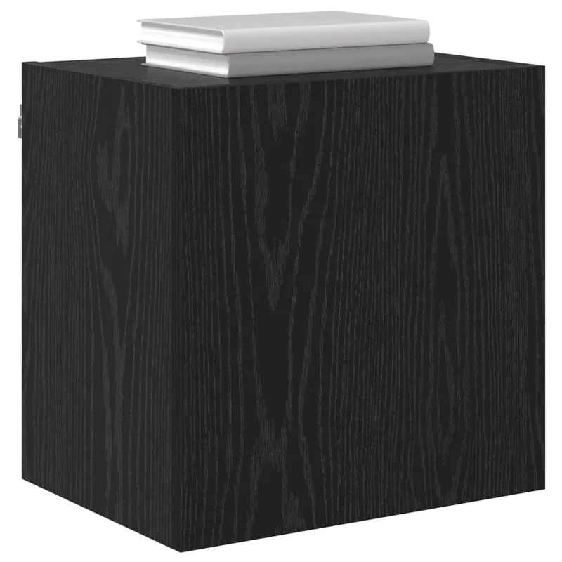 TV sieniniai spintelės 2 pcs Juodas ąžuolas 40,5x30x40cm