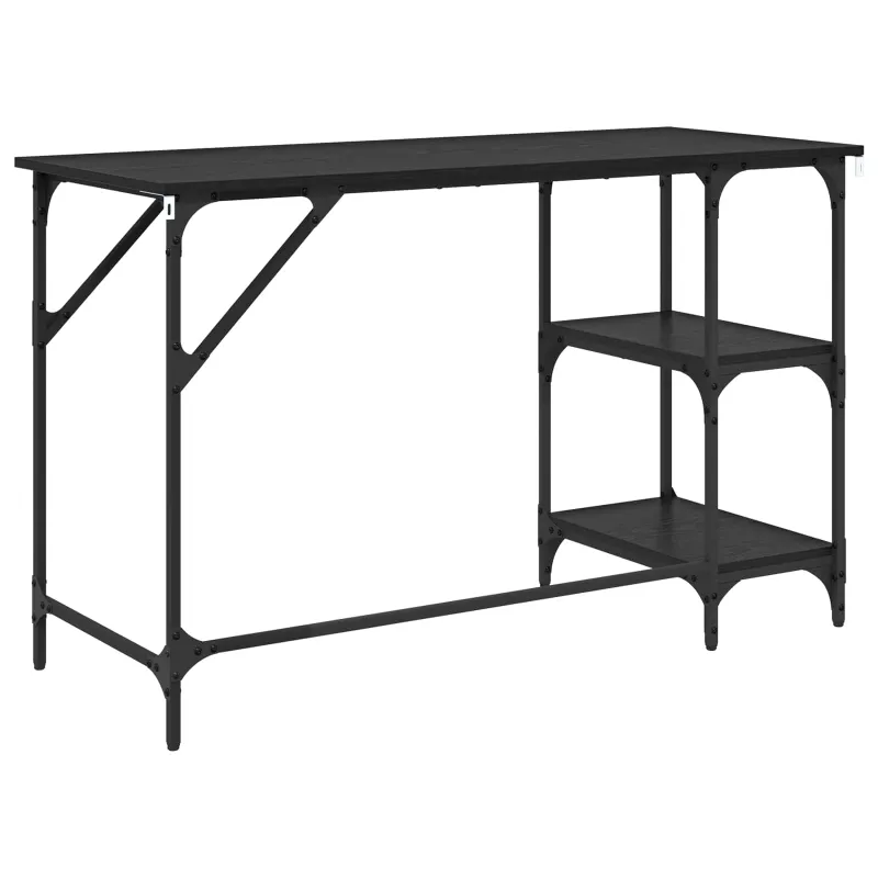 Stalas Juodas ąžuolas 120 x 50 x 75 cm Apdirbta mediena