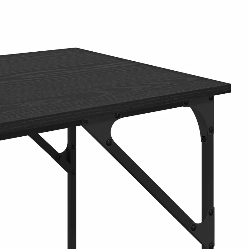 Stalas Juodas ąžuolas 120 x 50 x 75 cm Apdirbta mediena