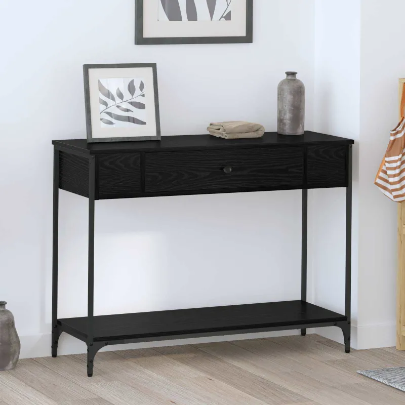 Konsolinis stalas Kita juoda ąžuolo 100 x 34.5 x 75 cm