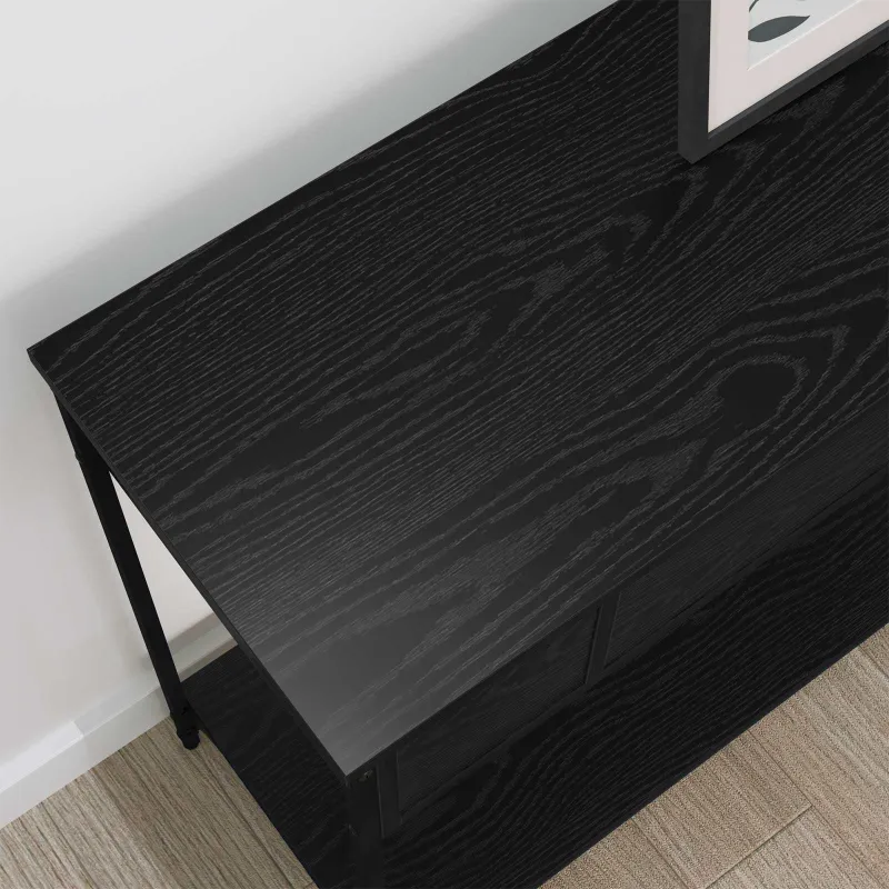 Konsolinis stalas Kita juoda ąžuolo 100 x 34.5 x 75 cm