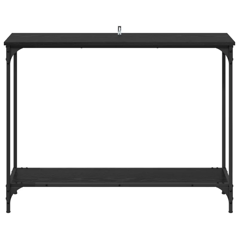 Konsolinis stalas su lentyna juoda ąžuolo 101 x 30.5 x 75 cm
