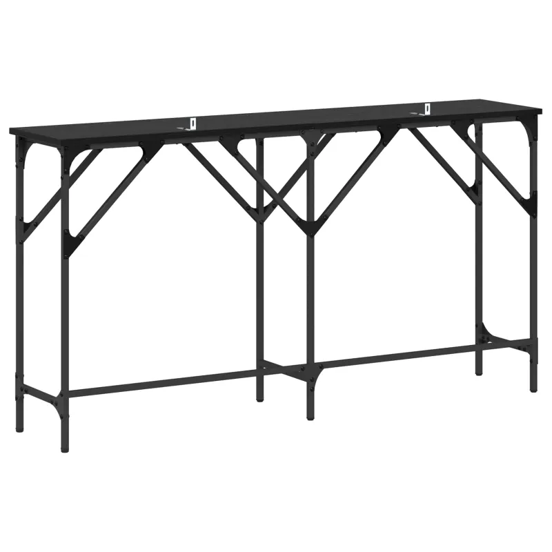 Konsolinis stalas Juodas ąžuolas 140 x 29 x 75 cm