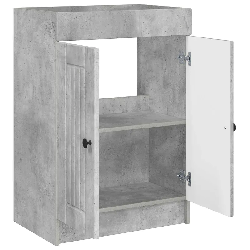 Vonios spintelė po kriaukle Betono pilka 78,5 x 37,5 x 81 cm