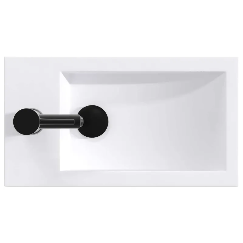 Vonios plautuvė Matinis juodas 45,5 x 25,5 x 13 cm Metalas